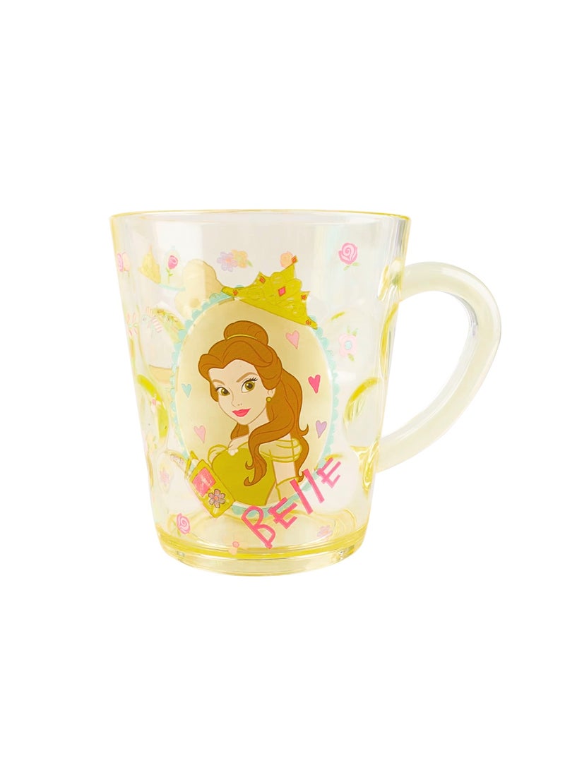 Disney Princess Belle Transparent Cup for Kids & Adults | Good for Milk, Tea & Juice Mug | Durable, Lightweight Glass Gift for Girls - Image 1